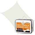 Xpose Safety Sun Shade Sail 8' x 12' - White Rectangle SHSWHT-812-X